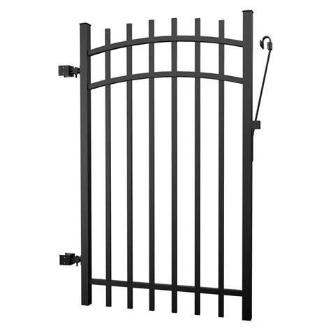 house with high black metal gates|aluminum gates 20' wide.